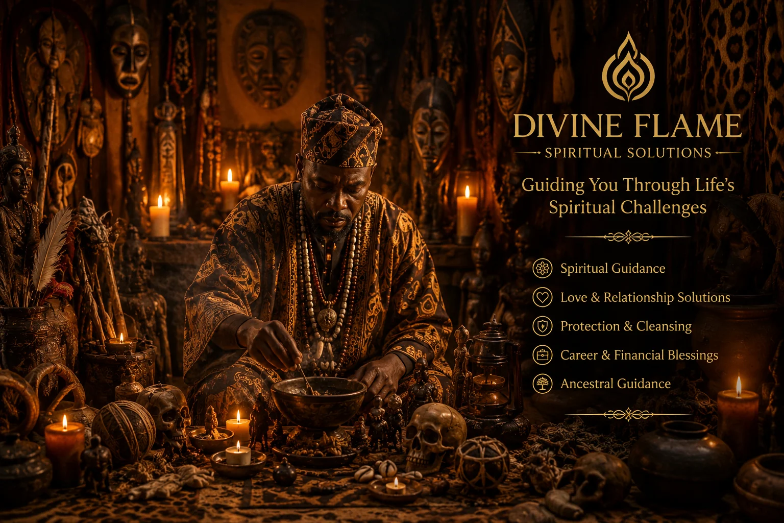 Divine Flame spiritual guidance - traditional wisdom and modern clarity